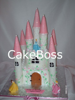 Tower fondant Castle Cake
